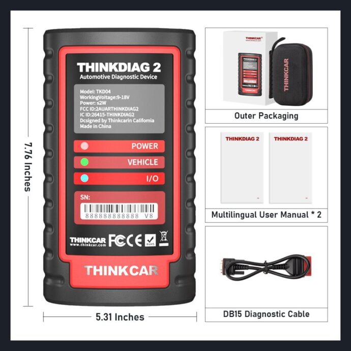 ⁦Thinkdiag 2 Diagzone Pro V2⁩ - الصورة ⁦5⁩