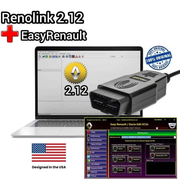 OBDLINK EX ORIGINAL AVEC LICENCE OFFICIELLE RENOLINK V2.12